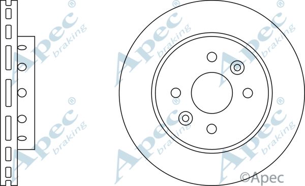 APEC BRAKING stabdžių diskas DSK2189